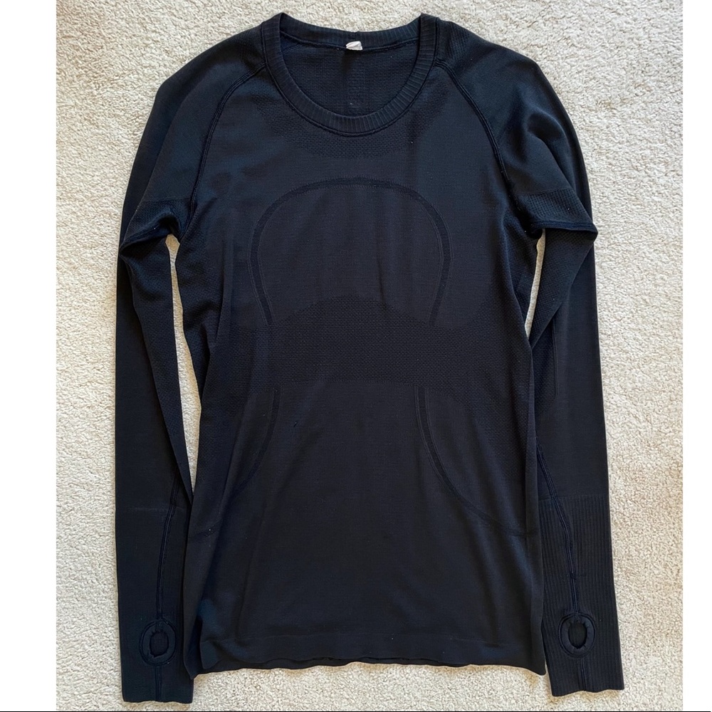 Lululemon Swiftly Tech Long Sleeve Shirt - Black - size 8